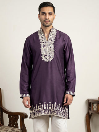 Japanese Fabric Designer Embroidered Kurta