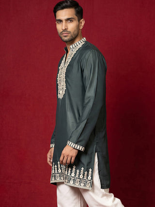 Japanese Fabric Designer Embroidered Kurta