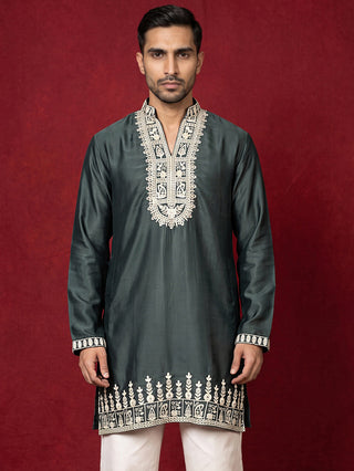 Japanese Fabric Designer Embroidered Kurta