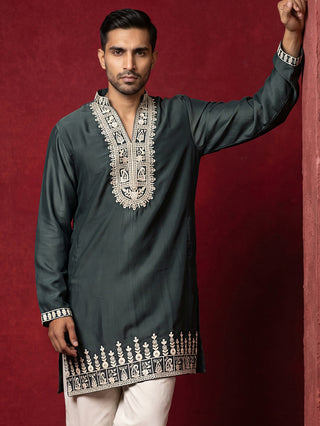 Japanese Fabric Designer Embroidered Kurta
