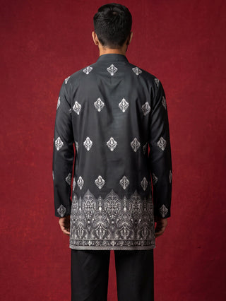 Cotton Blend Ethnic Printed Kurta