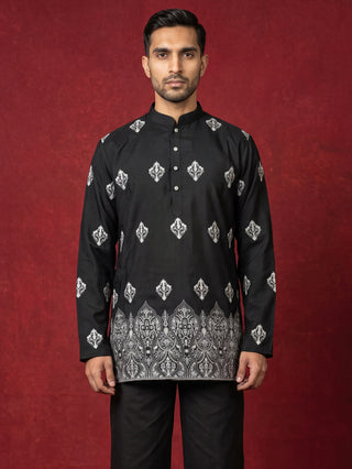 Cotton Blend Ethnic Printed Kurta