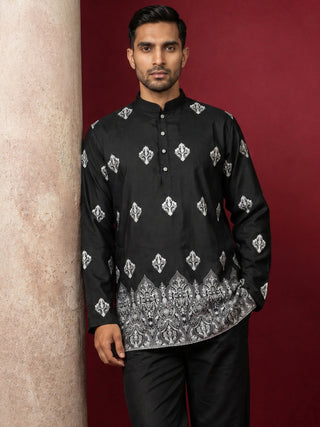 Cotton Blend Ethnic Printed Kurta