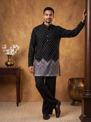 Printed Cotton Blend Kurta for Men