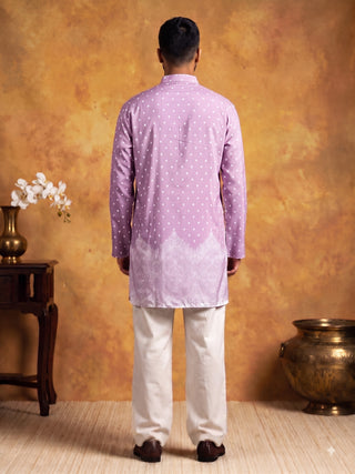 Printed Cotton Blend Kurta for Men