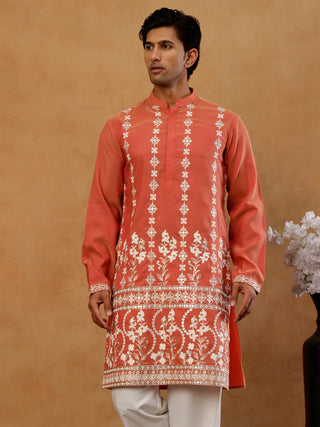 Floral Embroidered Kurta for Men