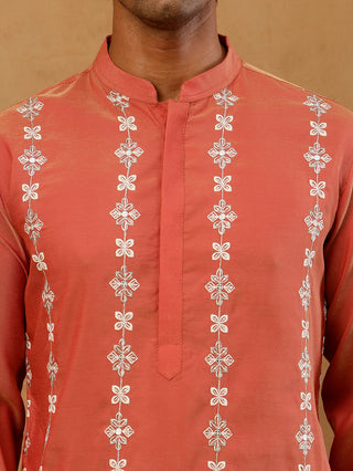 Floral Embroidered Kurta for Men