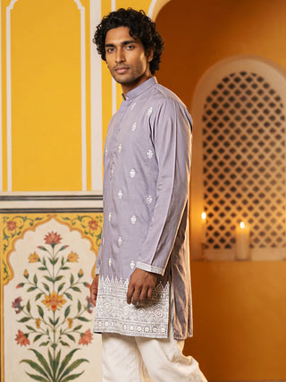 Floral Embroidered Kurta for Men