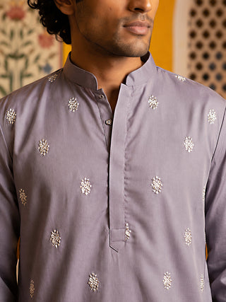 Floral Embroidered Kurta for Men