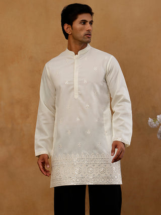 Floral Embroidered Kurta for Men