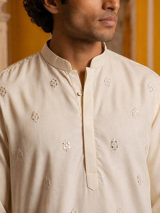 Floral Embroidered Kurta for Men