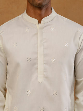 Floral Embroidered Kurta for Men