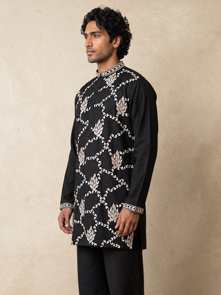 Japanese Fabric Embroidered Short Kurta