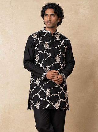 Japanese Fabric Embroidered Short Kurta