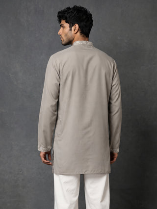 Japanese Fabric Embroidered Short Kurta