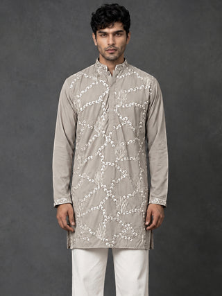 Japanese Fabric Embroidered Short Kurta