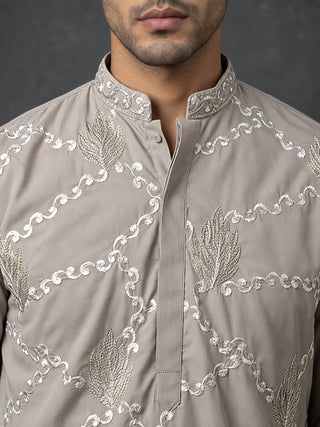 Japanese Fabric Embroidered Short Kurta
