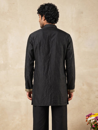 Floral Embroidered Short Kurta