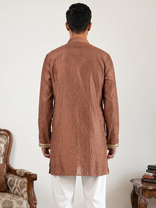Floral Embroidered Short Kurta