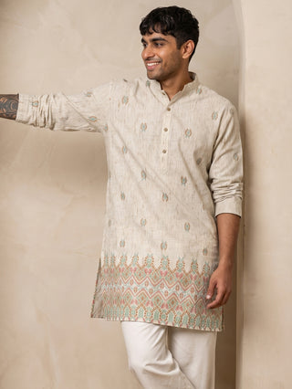 Floral Print Short Kurta
