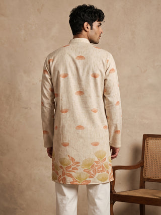Floral Print Short Kurta
