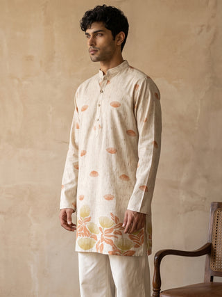 Floral Print Short Kurta