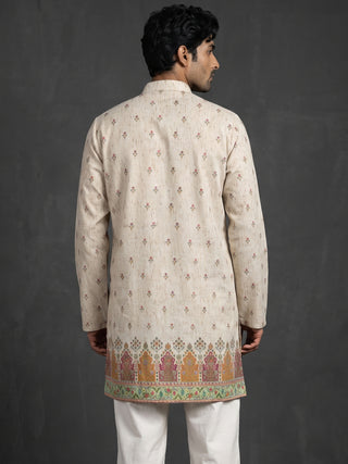 Floral Print Short Kurta
