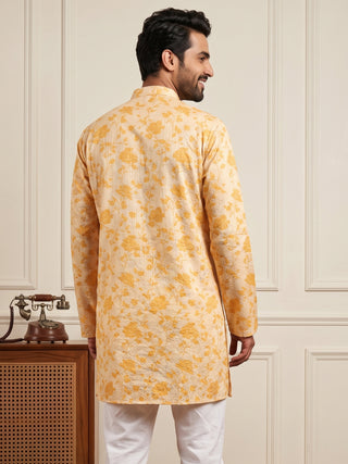 Floral Print Short Kurta