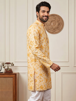 Floral Print Short Kurta