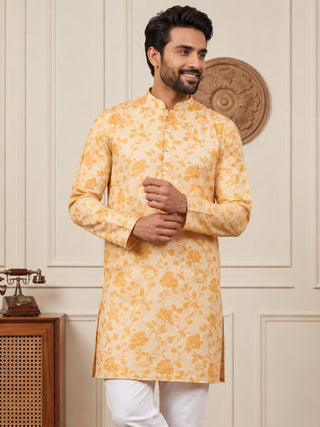 Floral Print Short Kurta