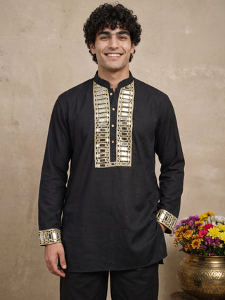 Mirror Work Designer Short Kurta