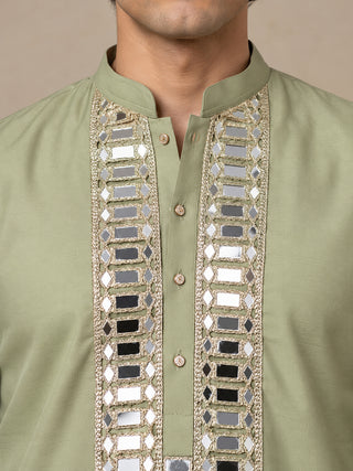 Mirror Work Designer Short Kurta