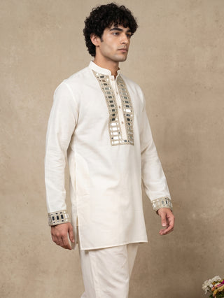 Mirror Work Designer Short Kurta