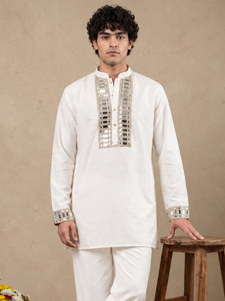 Mirror Work Designer Short Kurta