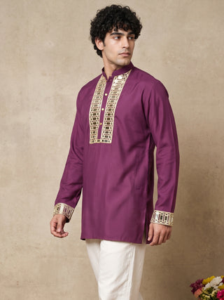Mirror Work Designer Short Kurta