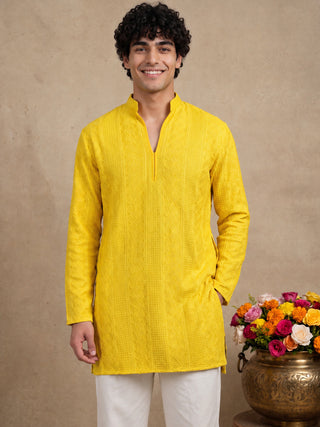 Rayon Embroidered Short Kurta