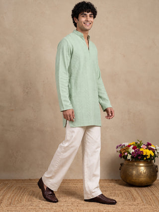 Rayon Embroidered Short Kurta