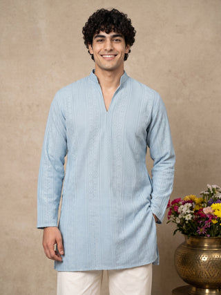 Rayon Embroidered Short Kurta