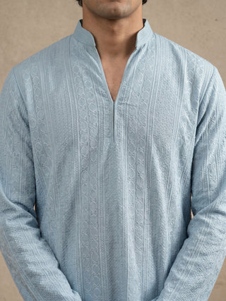 Rayon Embroidered Short Kurta