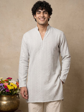 Rayon Embroidered Short Kurta