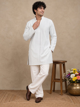 Rayon Embroidered Short Kurta