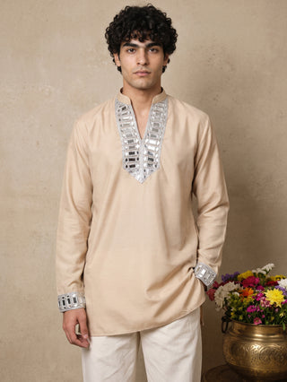 Mirror Work Designer Short Kurta