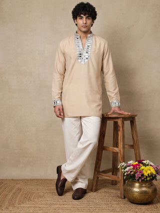 Mirror Work Designer Short Kurta
