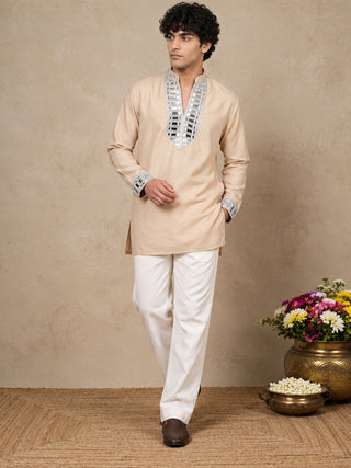 Mirror Work Designer Short Kurta