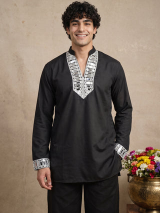 Mirror Work Designer Short Kurta