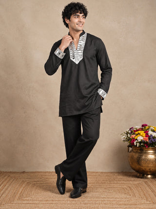 Mirror Work Designer Short Kurta