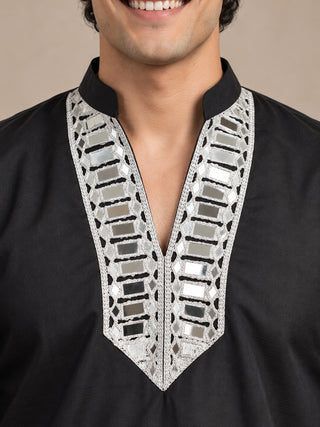 Mirror Work Designer Short Kurta