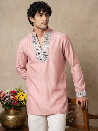Mirror Work Designer Short Kurta