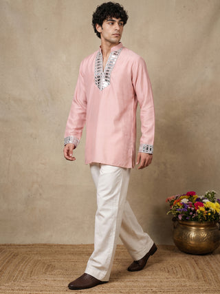 Mirror Work Designer Short Kurta