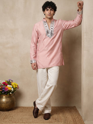 Mirror Work Designer Short Kurta